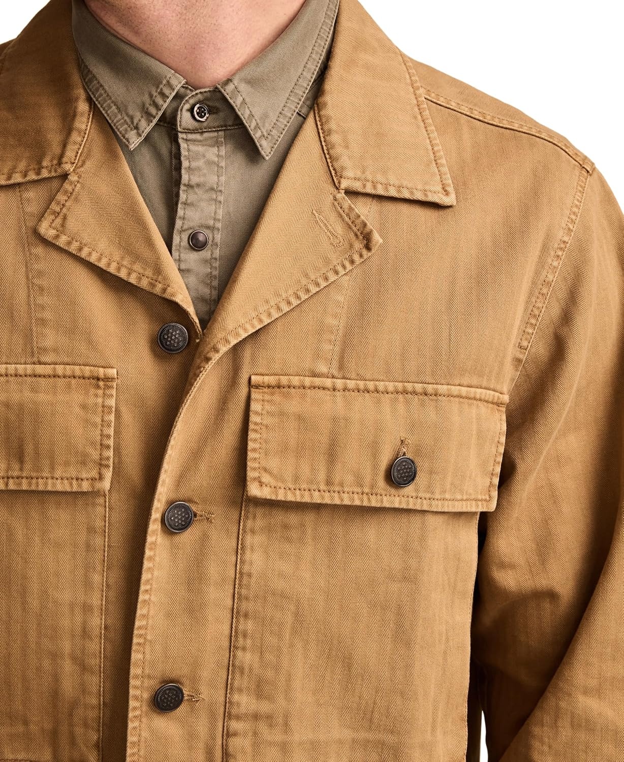 image:imageLucky Brand Mens Military Shirt JacketAntique Bronze