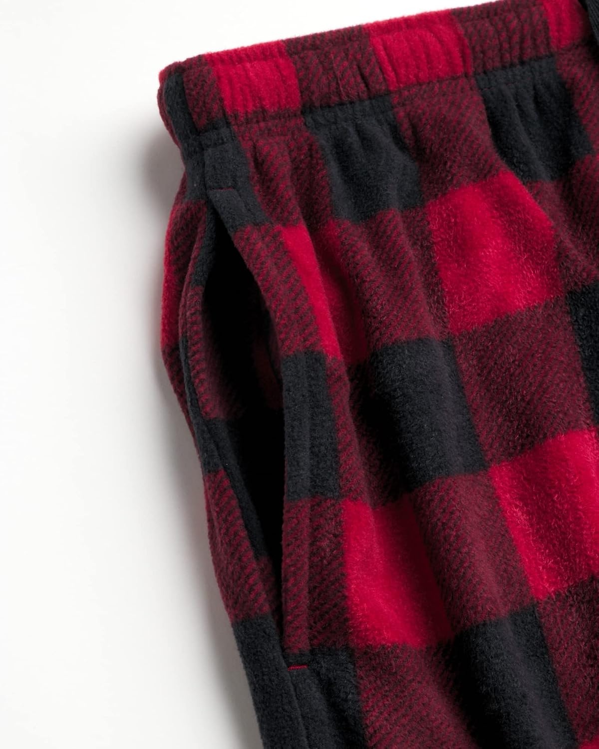 image:imageLucky Brand Mens Pajama Pants 30 Inseam Lightweight Fleece Plaid Pants for Men Classic Lounge PJ Sleepwear BottomsRed Print