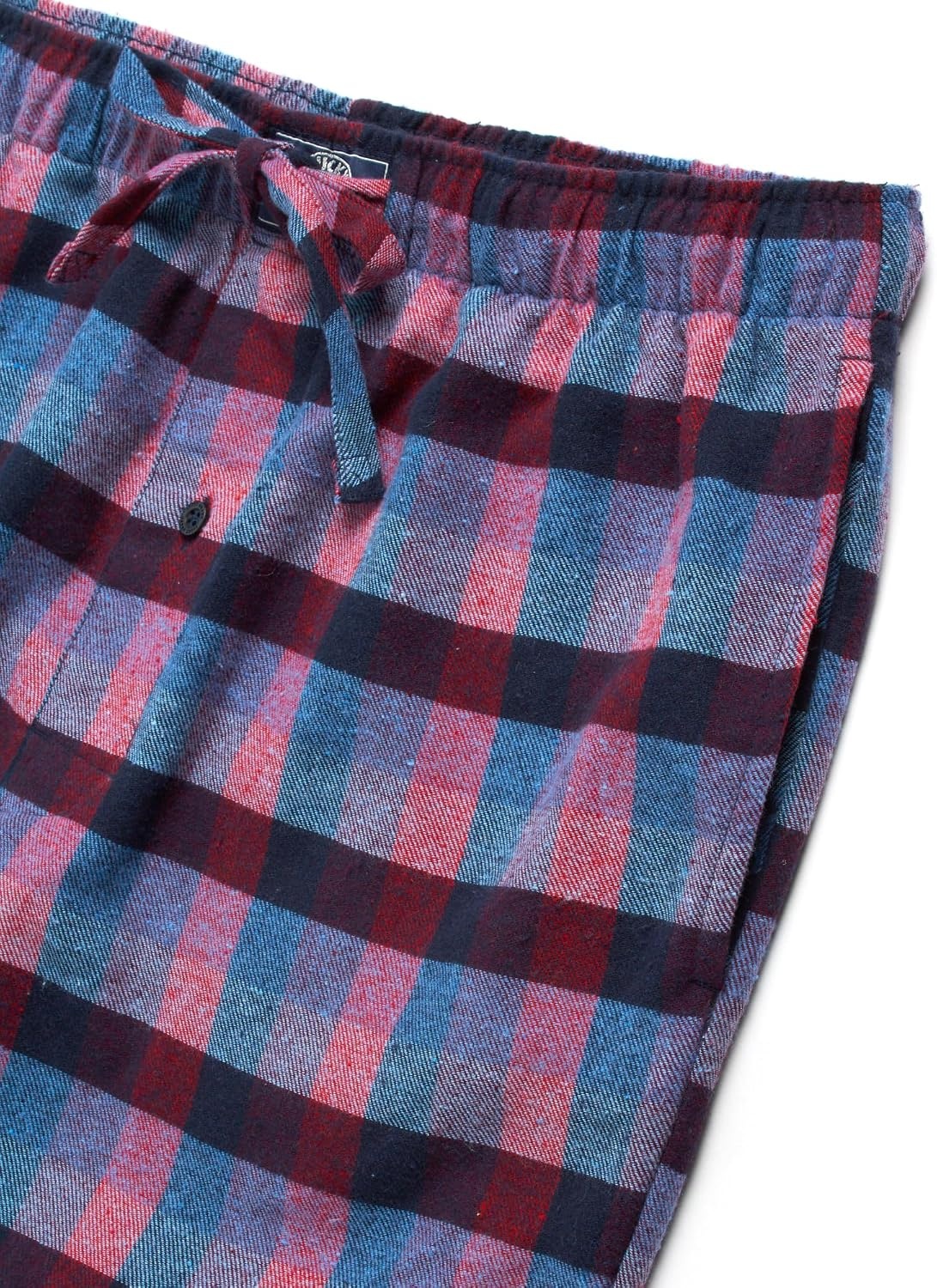 image:imageLucky Brand Mens Pajama Set Long Sleeve Tee amp 30in Fleece Pajama Pants Relaxed StraightLeg Fit with an Adjustable Drawstring Cozy Brushed Bottoms Pair with a Soft TopMood Indigo HeatherMood Indigo Plaid