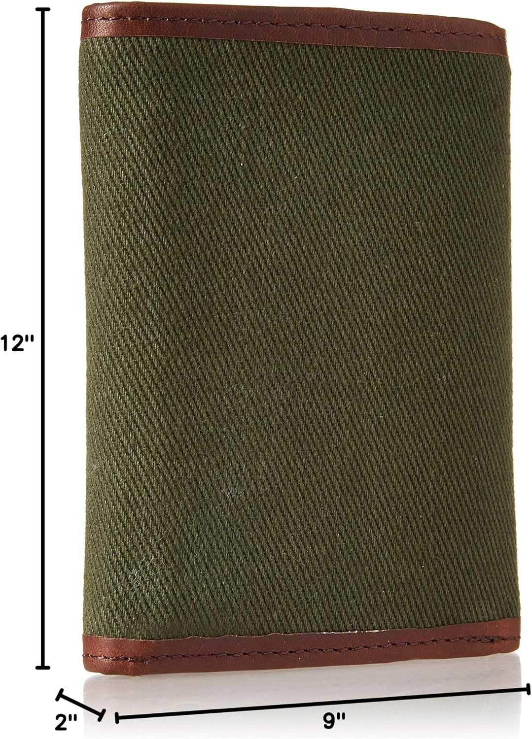 image:imageLucky Brand Mens Smooth Leather Trifold Wallet with RFID Blocking Lining 6 Card Slots and Large Bill Pocket BlackCanvasLeather Olive