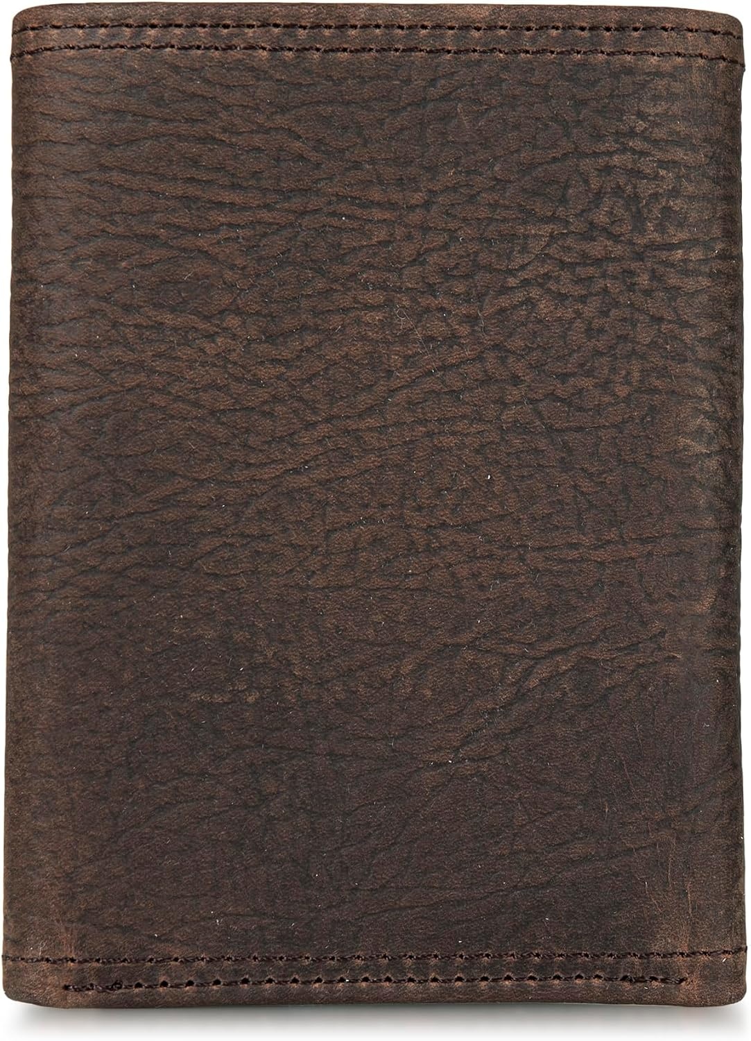image:imageLucky Brand Mens Smooth Leather Trifold Wallet with RFID Blocking Lining 6 Card Slots and Large Bill Pocket BlackDBL Stitched Leather Brown