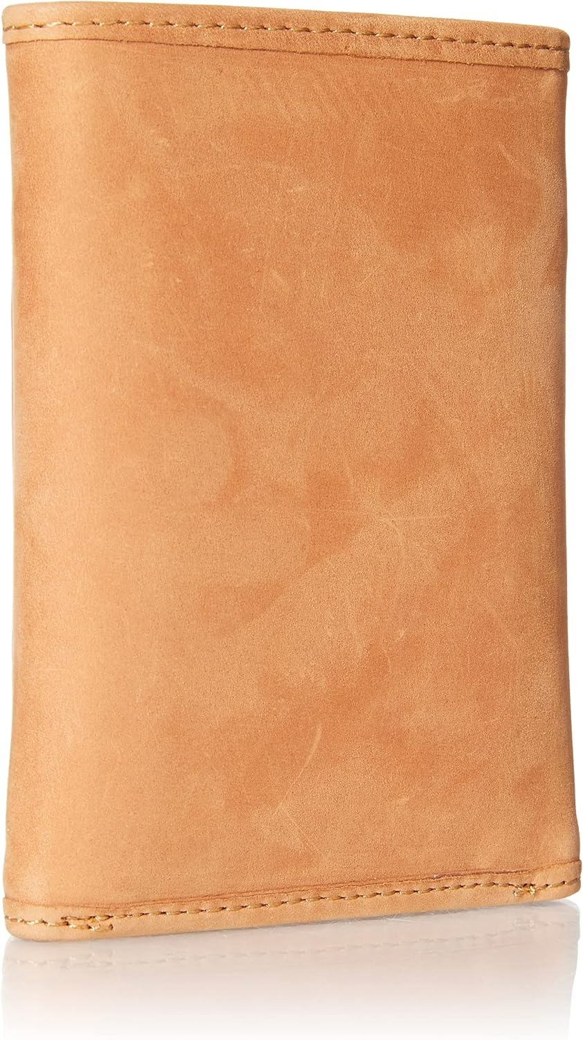 image:imageLucky Brand Mens Smooth Leather Trifold Wallet with RFID Blocking Lining 6 Card Slots and Large Bill Pocket BlackFlag Embossed Leather Tan