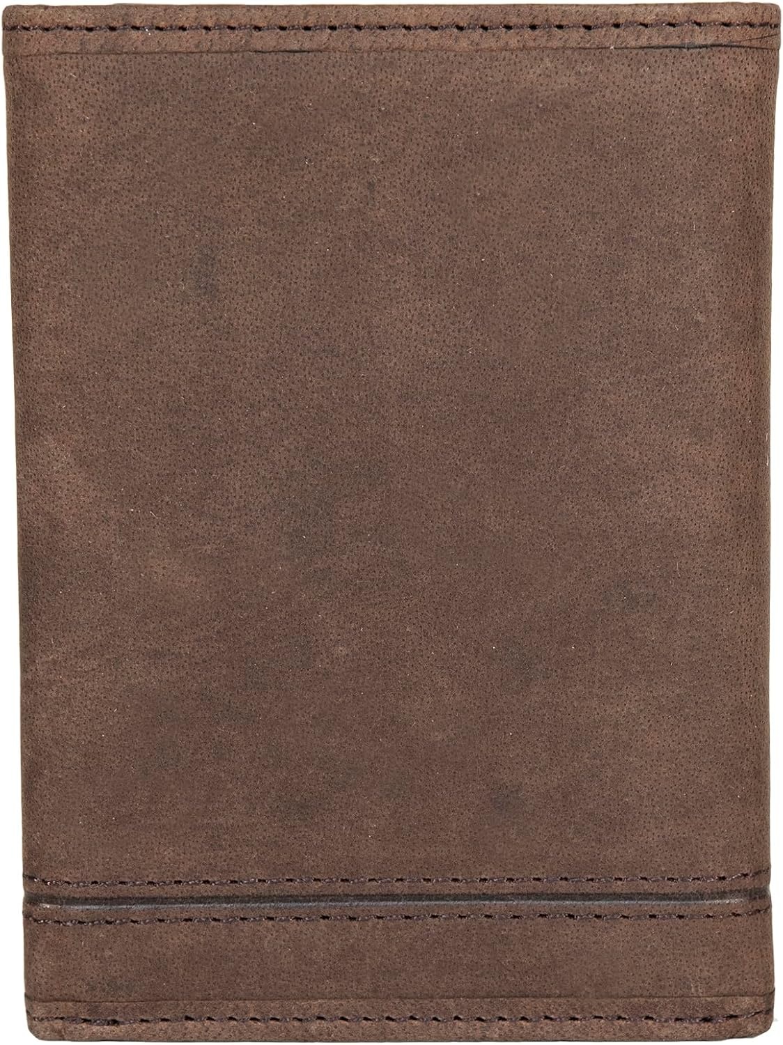 image:imageLucky Brand Mens Smooth Leather Trifold Wallet with RFID Blocking Lining 6 Card Slots and Large Bill Pocket BlackGrooved Leather Brown