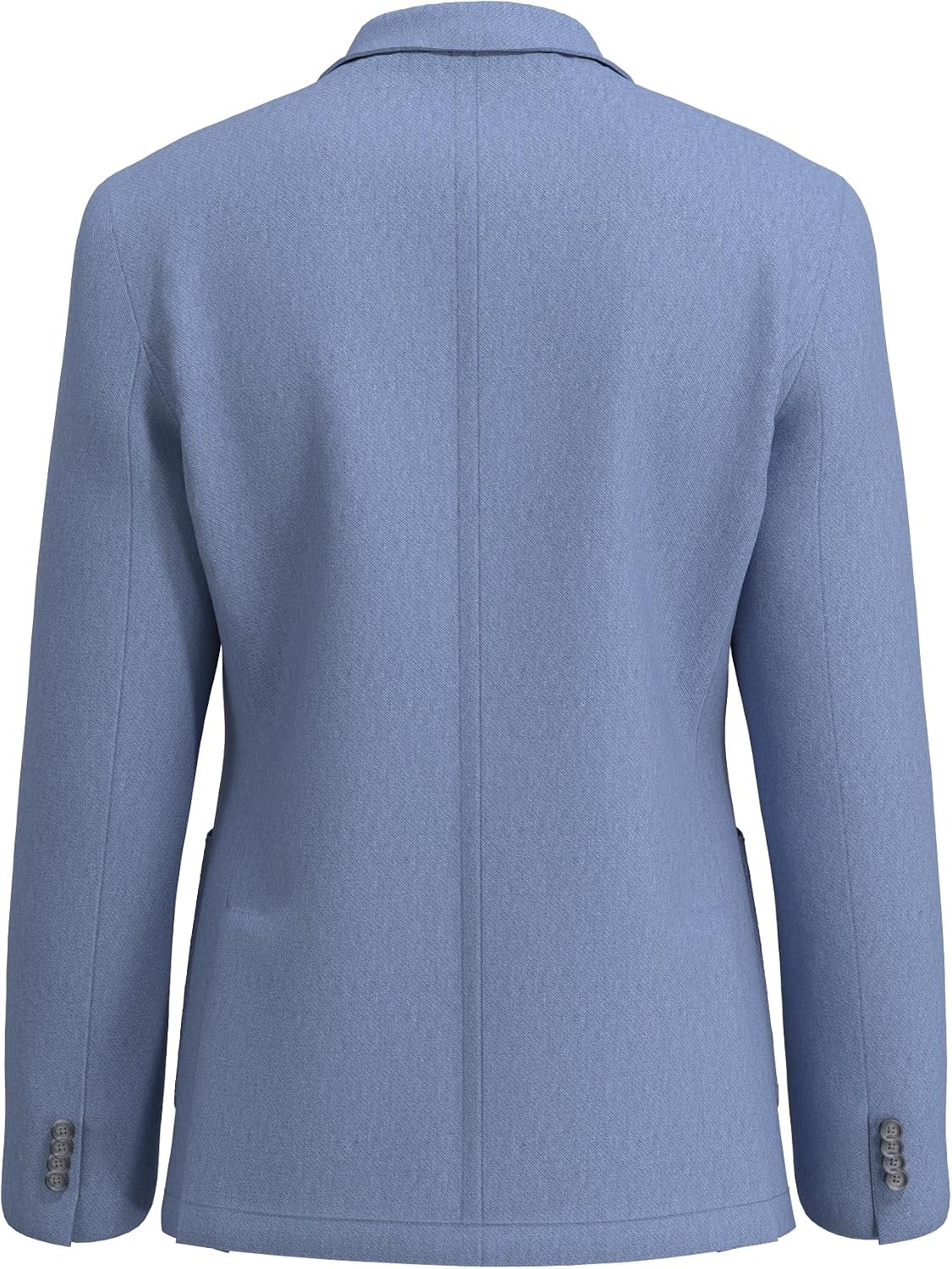 image:imageLucky Brand Mens Sport Coat Slim Fit Knit Plaid Unstructured 2 Button Notch CollarBlue