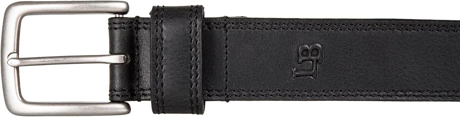 image:imageLucky Brand Mens Stitched Genuine Leather Belt Classic Casual Dress Everyday Western Metal BuckleDouble Stitch Black