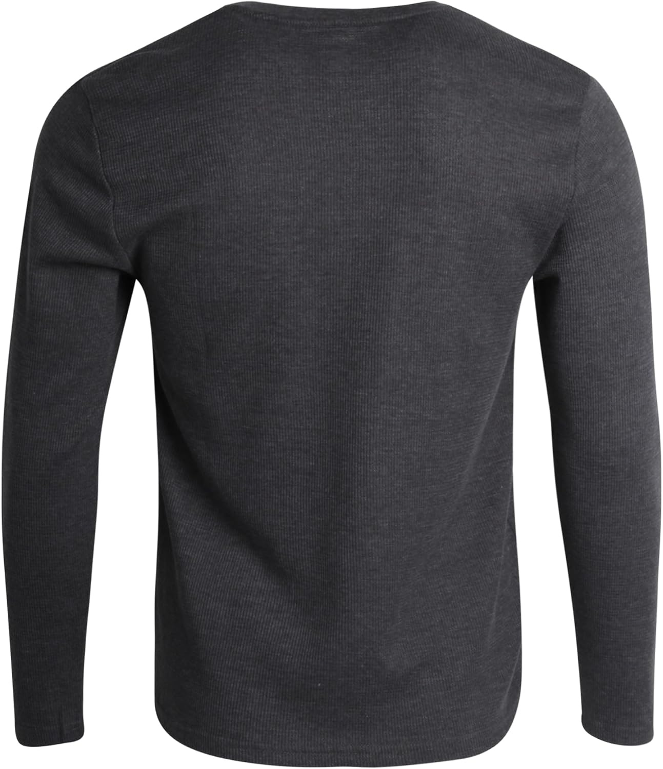 image:imageLucky Brand Mens Thermal Long Sleeve Waffle Henley Shirt Pajama Sleepwear TagFree Comfort 3Button Henley Placket Waffle Knit Thermal Fabric Ideal For LayeringCharcoal Heather Grey