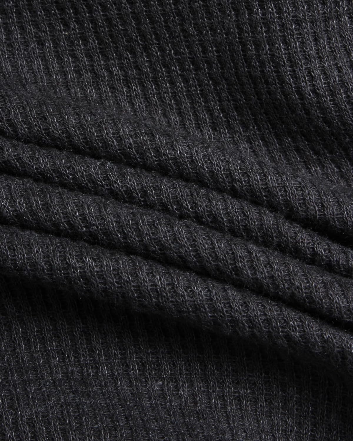image:imageLucky Brand Mens Thermal Long Sleeve Waffle Henley Shirt Pajama Sleepwear TagFree Comfort 3Button Henley Placket Waffle Knit Thermal Fabric Ideal For LayeringCharcoal Heather Grey