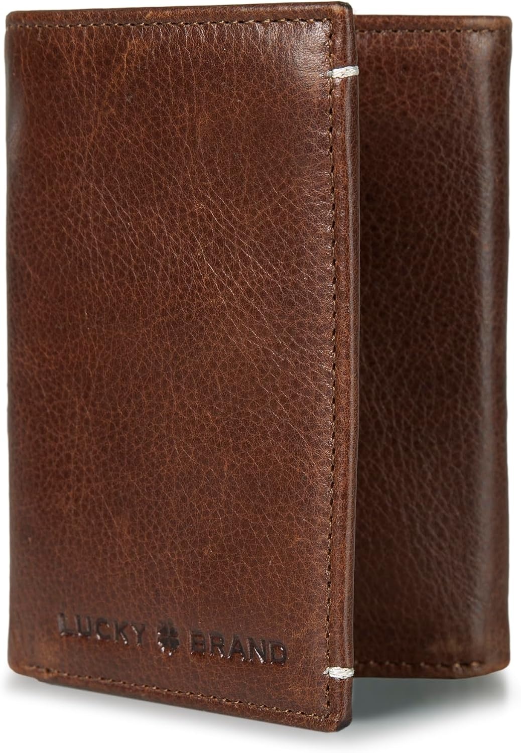 image:imageLucky Brand Mens Trifold Wallet Id Window Card Slots Leather Organization Durable Stylish