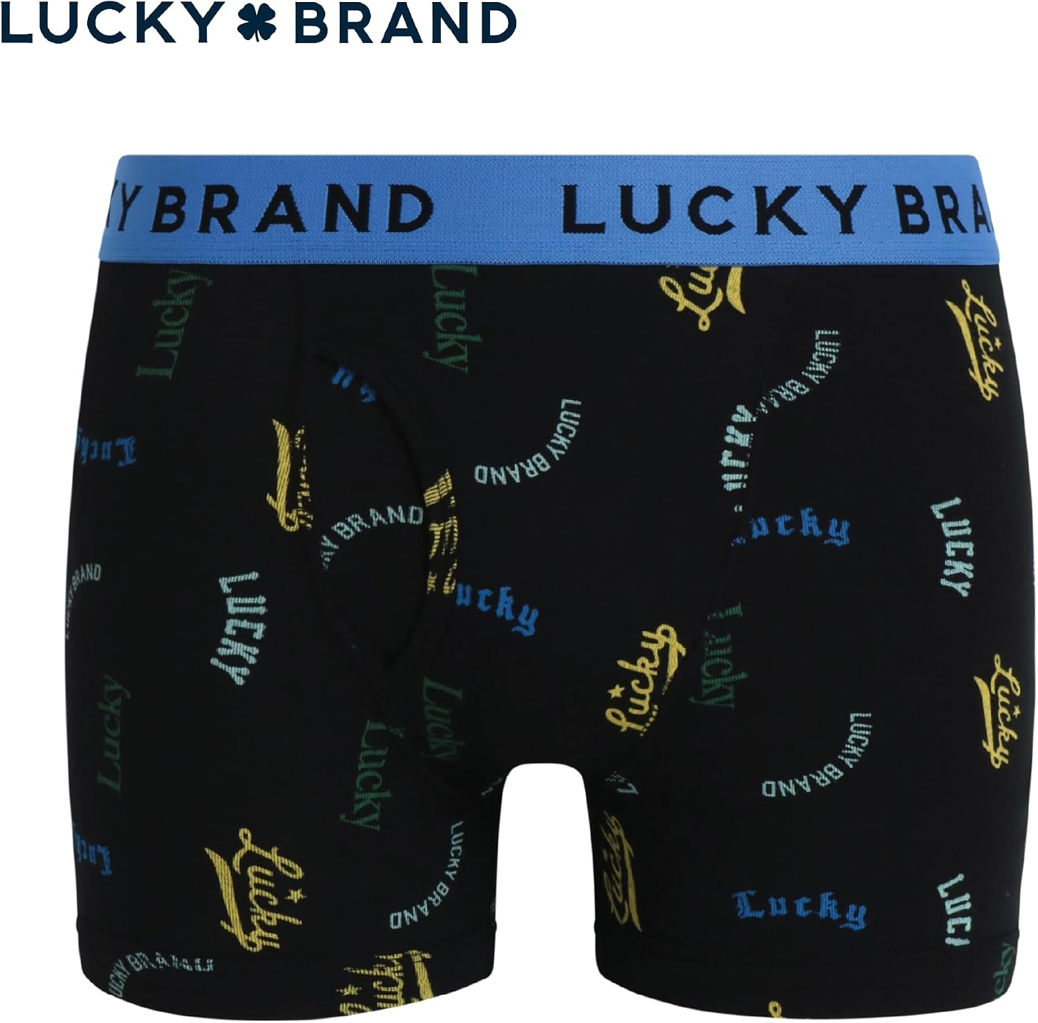 image:imageLucky Brand Mens Underwear Boxer Briefs 3 Pack Soft Cotton Blend Boxers for Men with Functional Fly Pouch 6 InseamJet BlackBlackJet Black Print