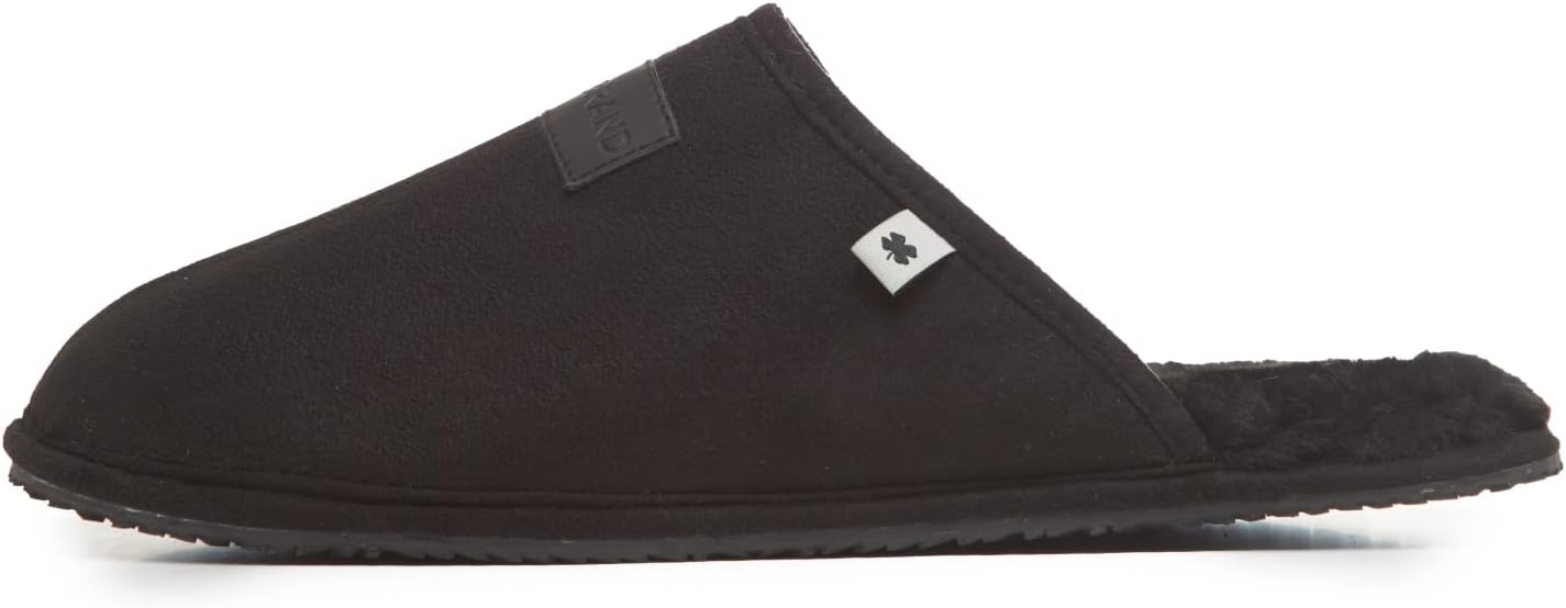 image:imageLucky Brand MicroSuede Scuff Indoor Slippers for Men with Plush LiningBlack