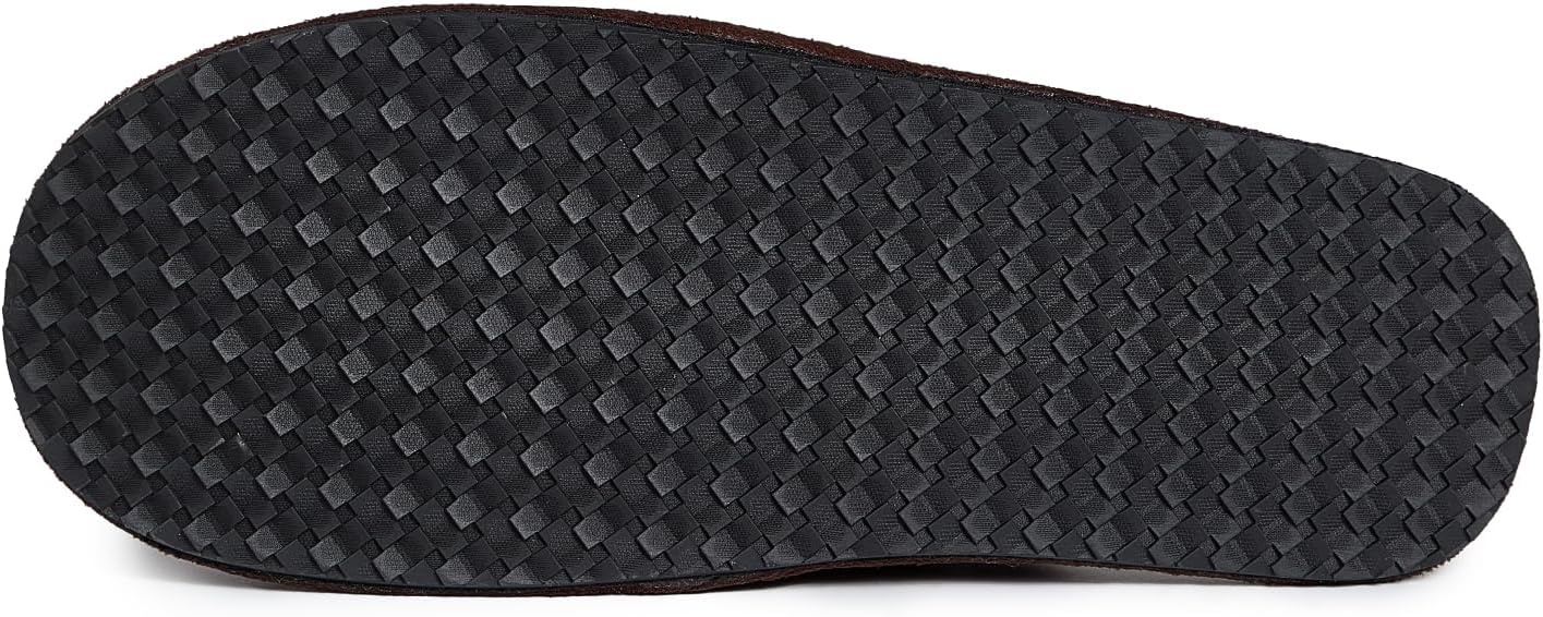 image:imageLucky Brand MicroSuede Scuff Indoor Slippers for Men with Plush LiningBrown