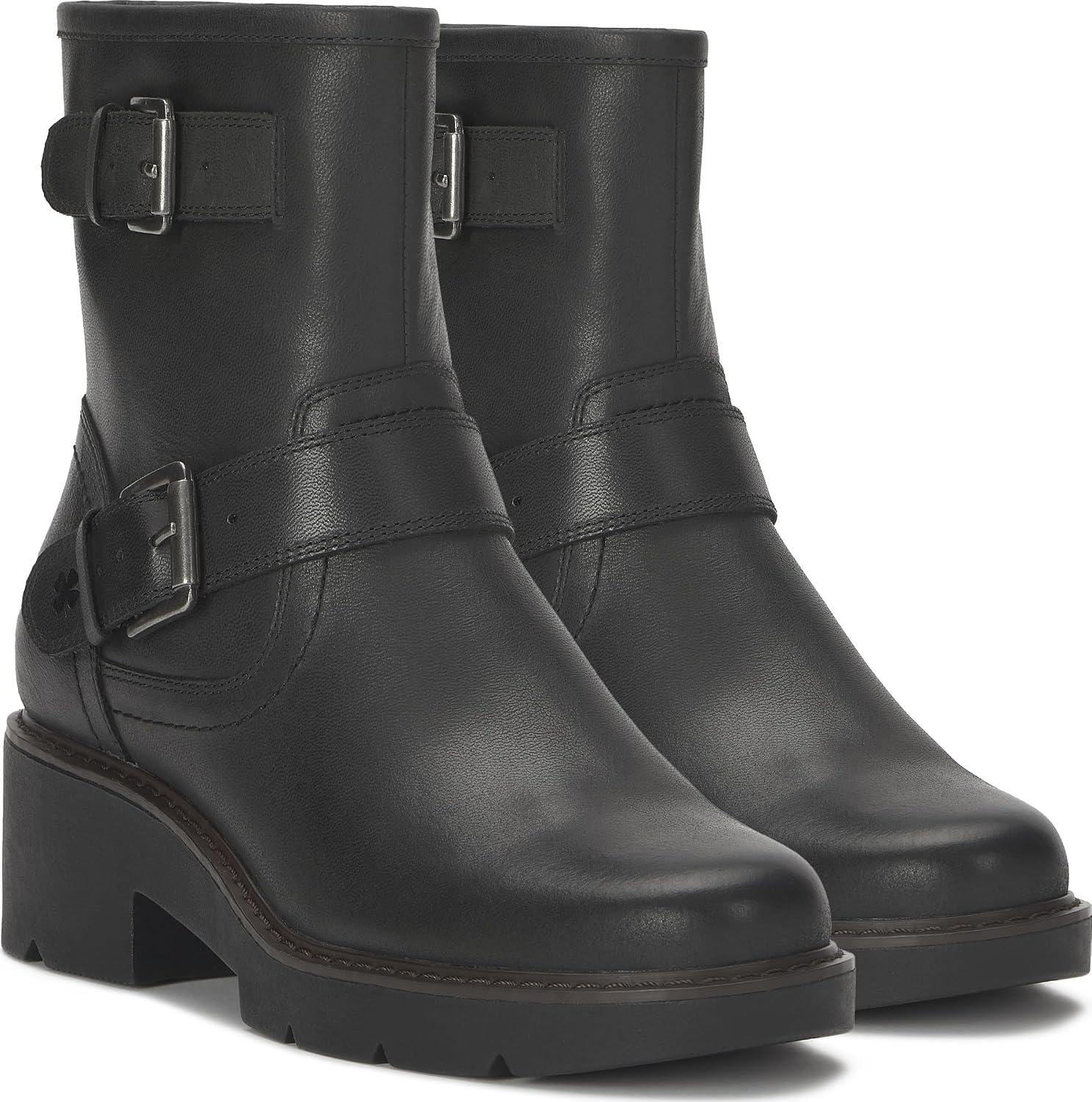 image:imageLucky Brand Migyn Double Buckle Moto BootsBlack