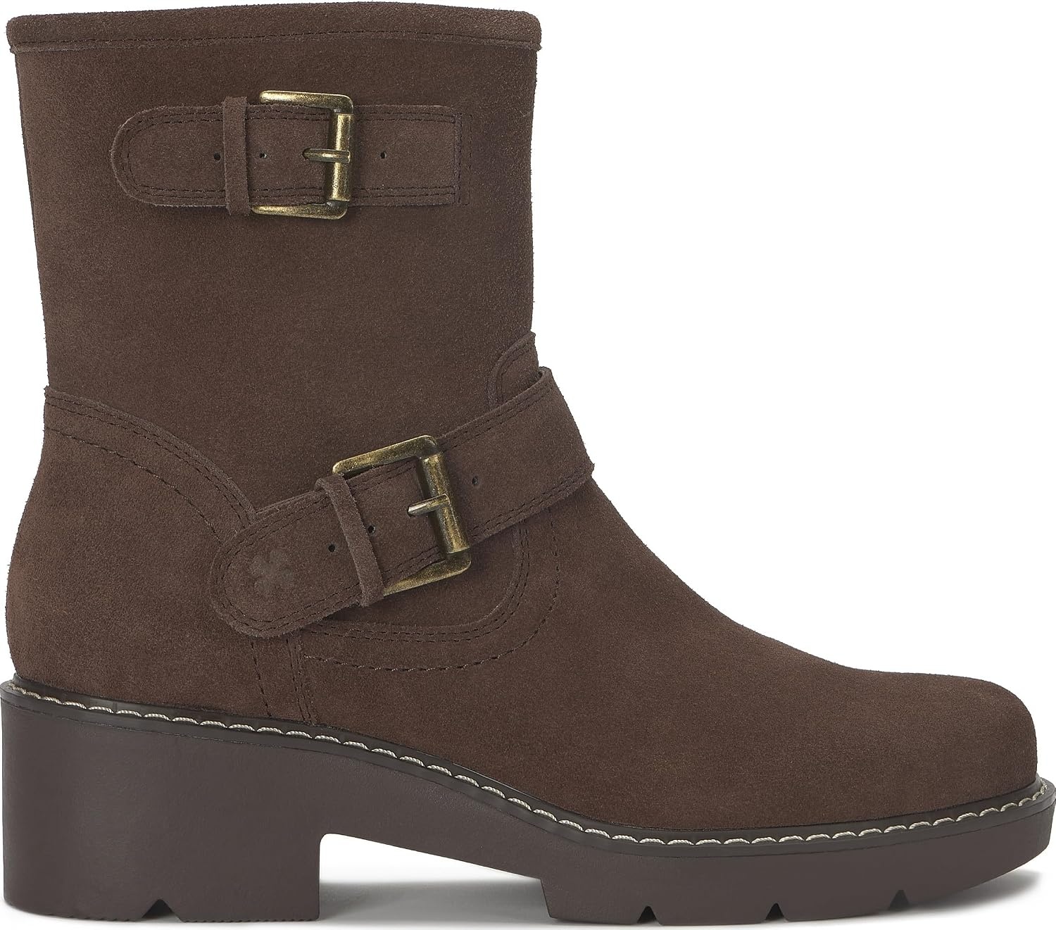 image:imageLucky Brand Migyn Double Buckle Moto BootsCappuccino