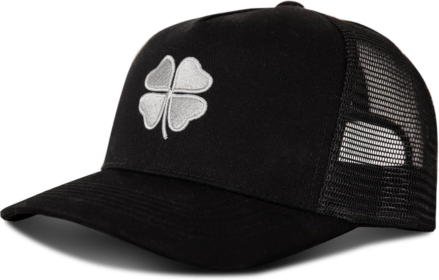 image:imageLucky Brand Trucker Hat Snapback Adjustable Mesh Back Retro Baseball Cap Golf Fishing American Heritage3d Embroidered Clover Black