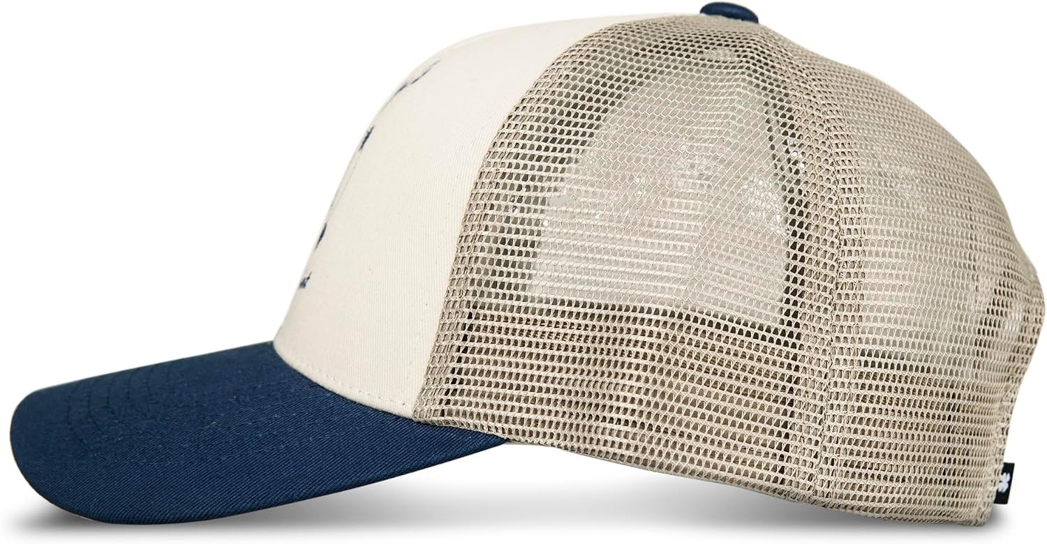 image:imageLucky Brand Trucker Hat Snapback Adjustable Mesh Back Retro Baseball Cap Golf Fishing American HeritageBurger Joint Navy