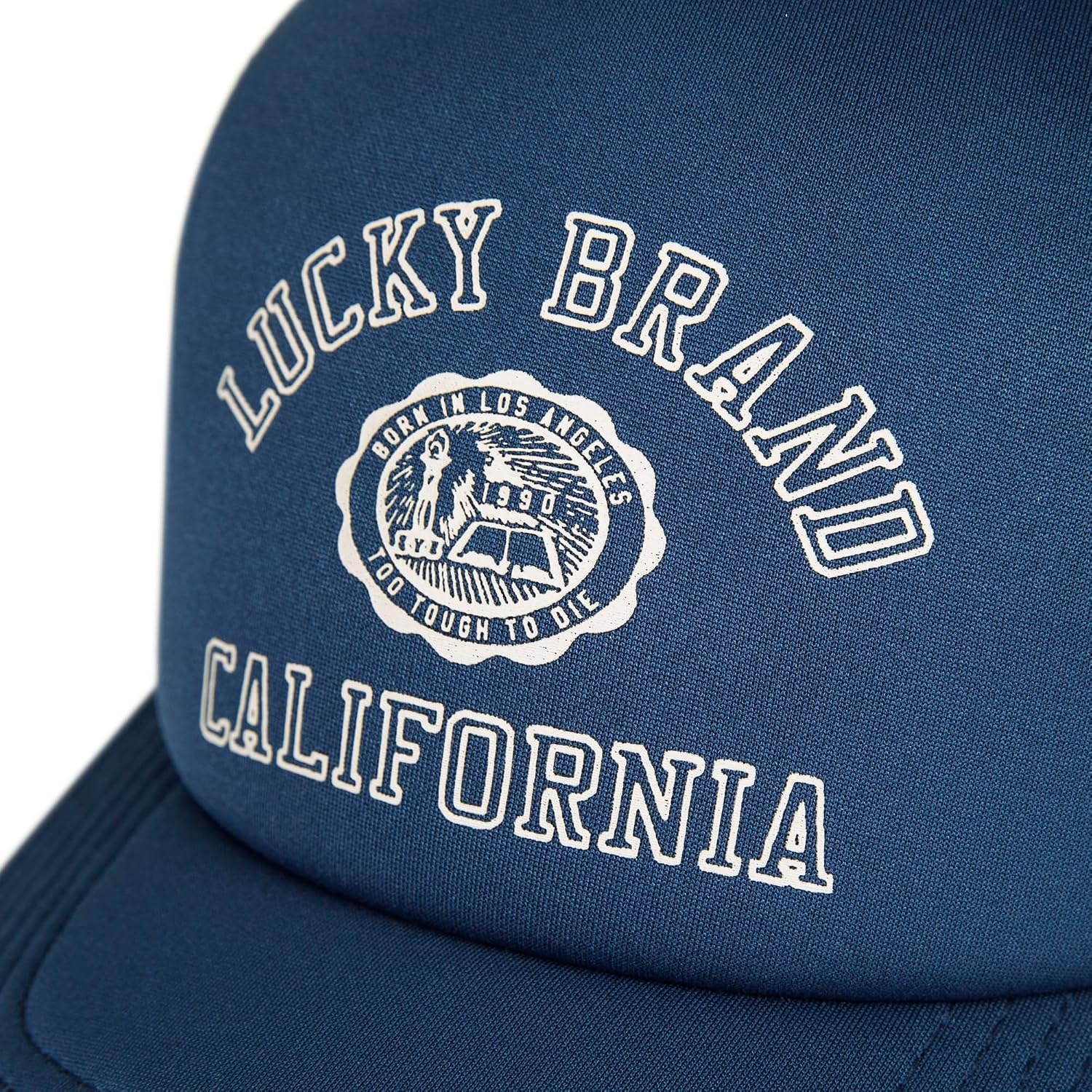 image:imageLucky Brand Trucker Hat Snapback Adjustable Mesh Back Retro Baseball Cap Golf Fishing American HeritageCollegiate Blue
