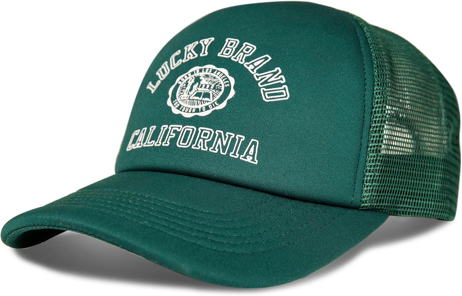 image:imageLucky Brand Trucker Hat Snapback Adjustable Mesh Back Retro Baseball Cap Golf Fishing American HeritageCollegiate Green