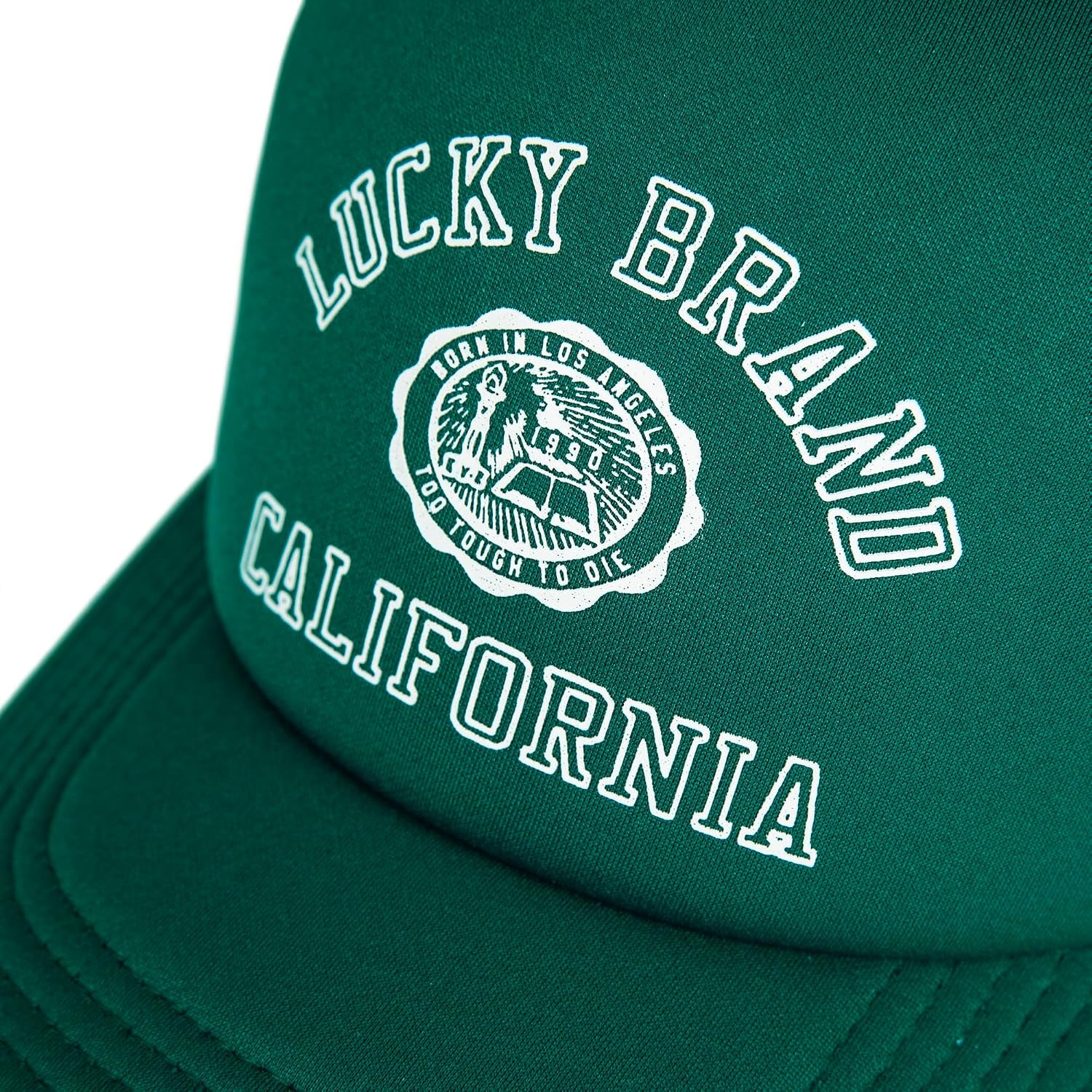 image:imageLucky Brand Trucker Hat Snapback Adjustable Mesh Back Retro Baseball Cap Golf Fishing American HeritageCollegiate Green