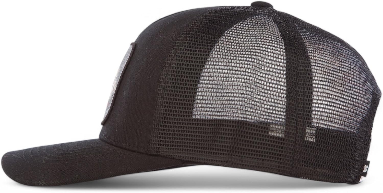 image:imageLucky Brand Trucker Hat Snapback Adjustable Mesh Back Retro Baseball Cap Golf Fishing American HeritageRabbit Foot Black