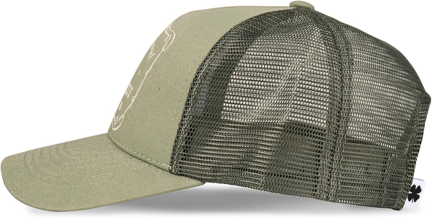image:imageLucky Brand Trucker Hat Snapback Adjustable Mesh Back Retro Baseball Cap Golf Fishing American HeritageVintage Trucker Moss
