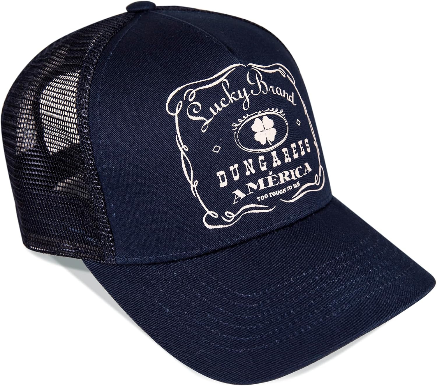 image:imageLucky Brand Trucker Hat Snapback Adjustable Mesh Back Retro Baseball Cap Golf Fishing American HeritageVintage Trucker Navy