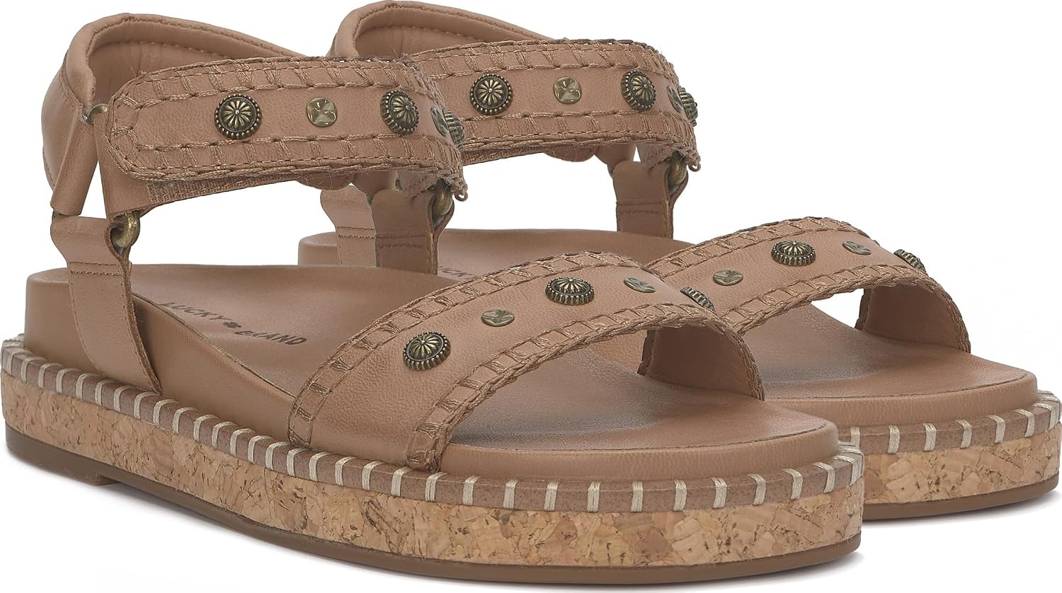 image:imageLucky Brand Ullani Studded Platform SandalLatte