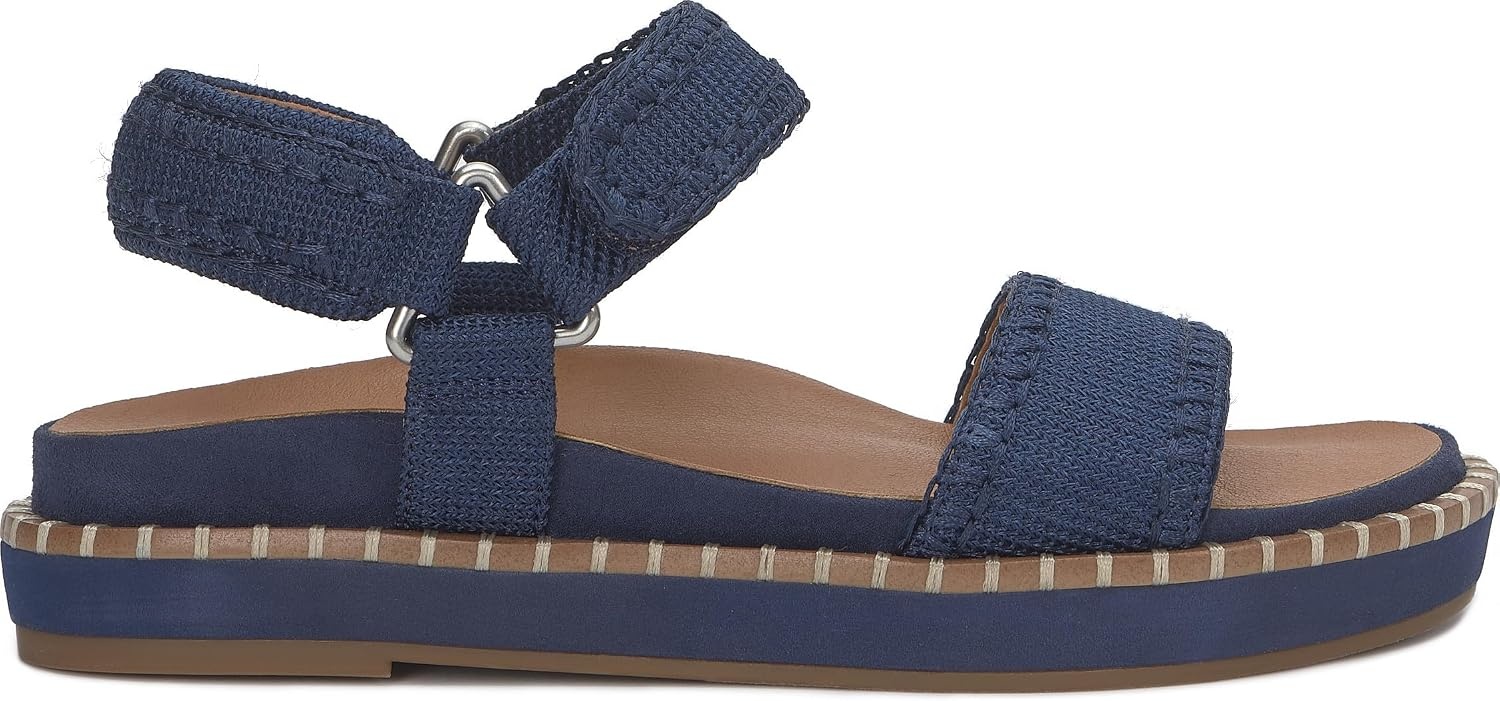 image:imageLucky Brand Ullaniah Platform Ankle Strap SandalsDark Chambray