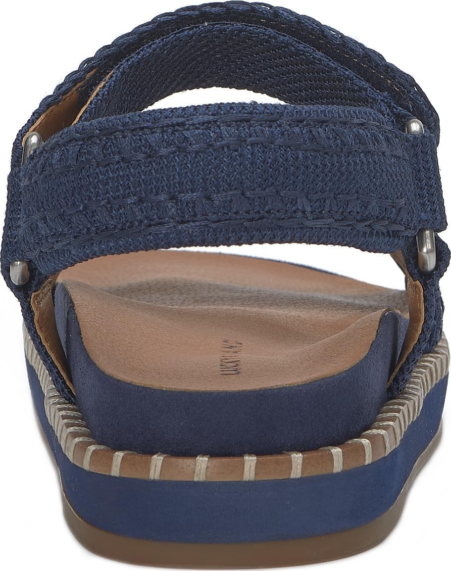 image:imageLucky Brand Ullaniah Platform Ankle Strap SandalsDark Chambray