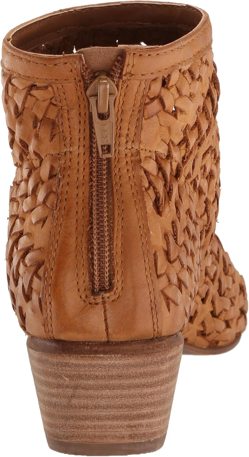 image:imageLucky Brand Womens Mofira Woven Peep Toe BootieTan