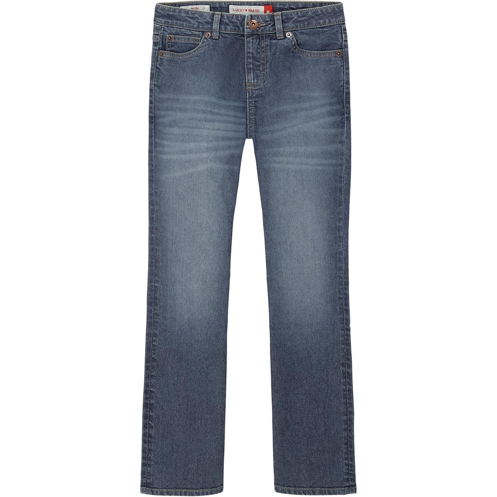 image:imageLucky Brand Boys Loose Fit Stretch Denim Jeans 5Pocket Style Zipper Fly amp Button ClosureOrlando Wash