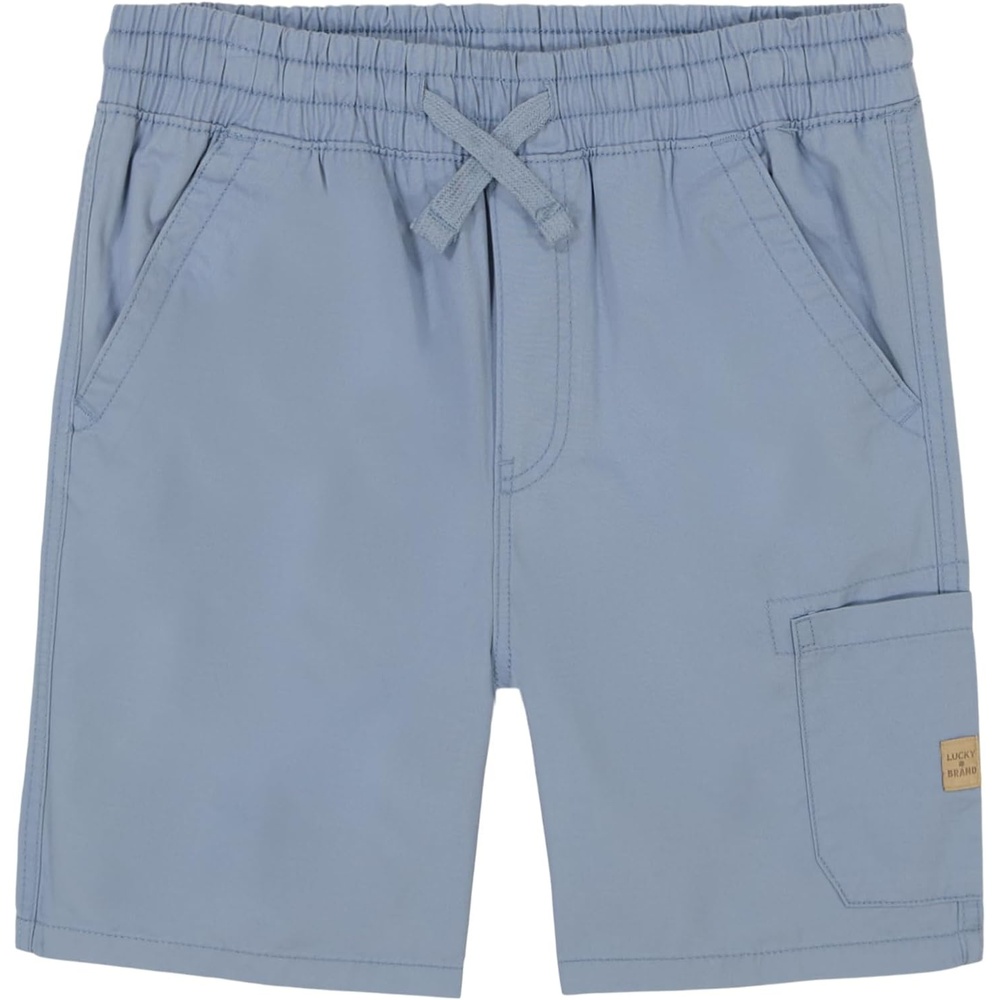 image:imageLucky Brand Boys Pullon Cargo Shorts Drawstring ClosureFaded Denim