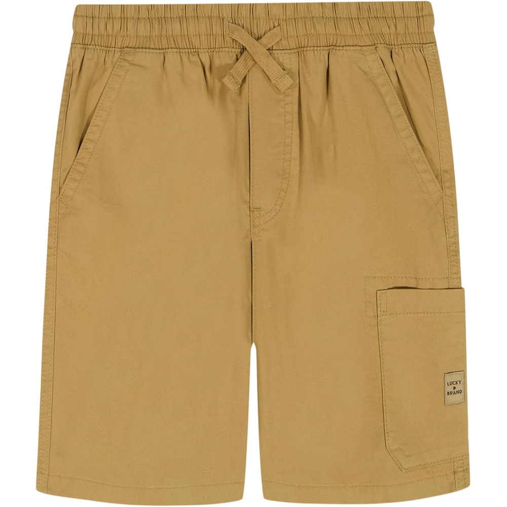 image:imageLucky Brand Boys Pullon Cargo Shorts Drawstring ClosureKelp