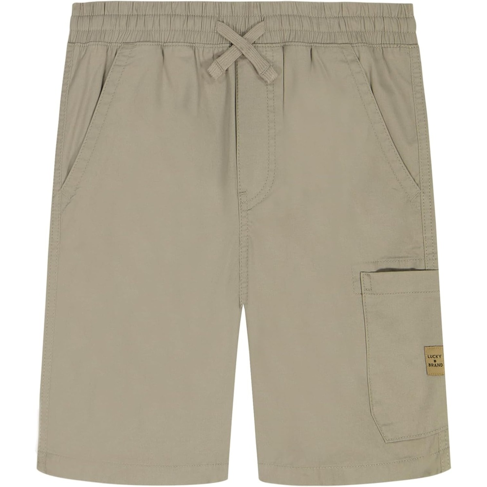 image:imageLucky Brand Boys Pullon Cargo Shorts Drawstring ClosureWild Dove