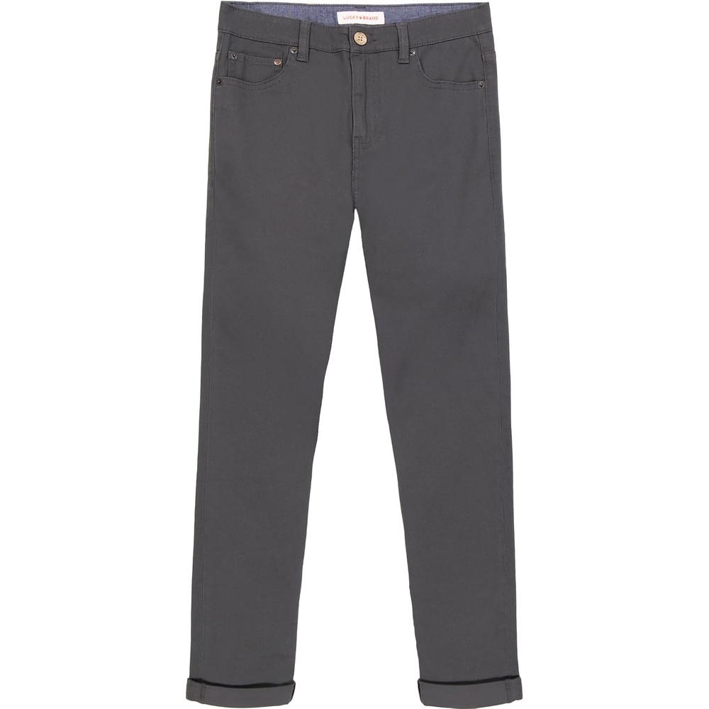 image:imageLucky Brand Boys Skinny Fit Stretch Twill PantsAsphalt Grey