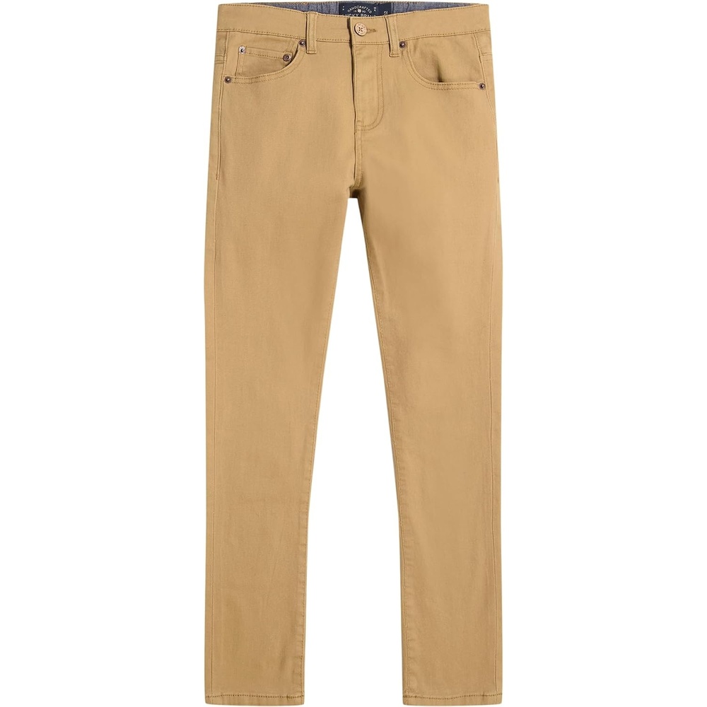 image:imageLucky Brand Boys Skinny Fit Stretch Twill PantsLegacy Beige