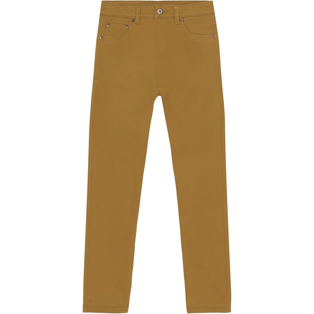 image:imageLucky Brand Boys Skinny Fit Stretch Twill PantsOchre