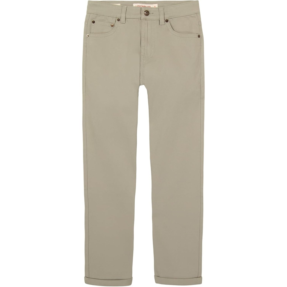 image:imageLucky Brand Boys Skinny Fit Stretch Twill PantsWild Dove