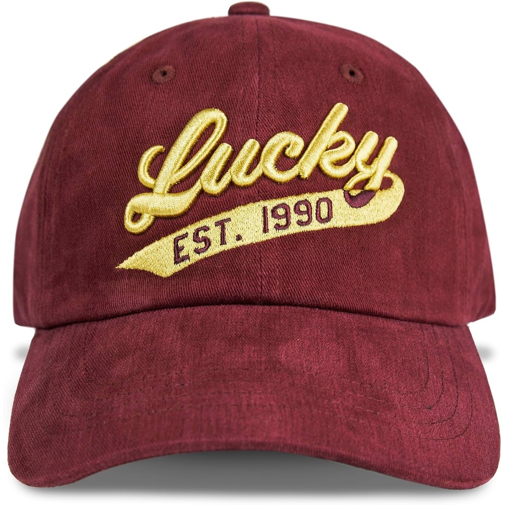 image:imageLucky Brand Classic Cotton Adjustable Dad Hat Baseball Cap Golf Fishing Low Profile 5 Panel Design1990 Embroidered Cardinal