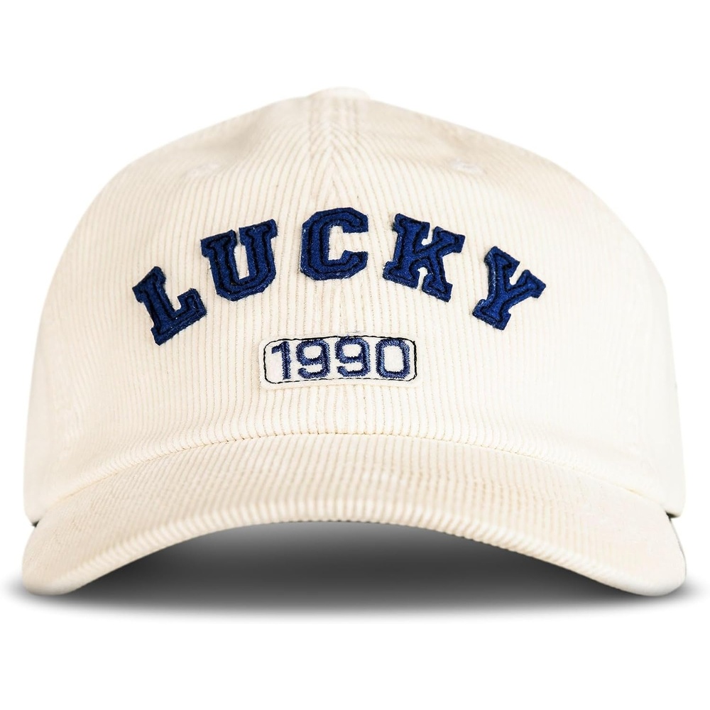 image:imageLucky Brand Classic Cotton Adjustable Dad Hat Baseball Cap Golf Fishing Low Profile 5 Panel Design1990 Felt Patch Cream