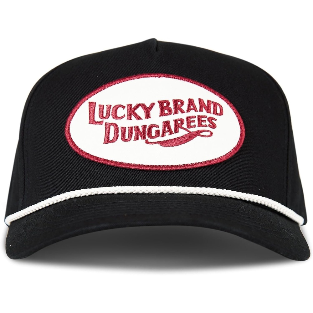 image:imageLucky Brand Classic Cotton Adjustable Dad Hat Baseball Cap Golf Fishing Low Profile 5 Panel DesignDungarees Black
