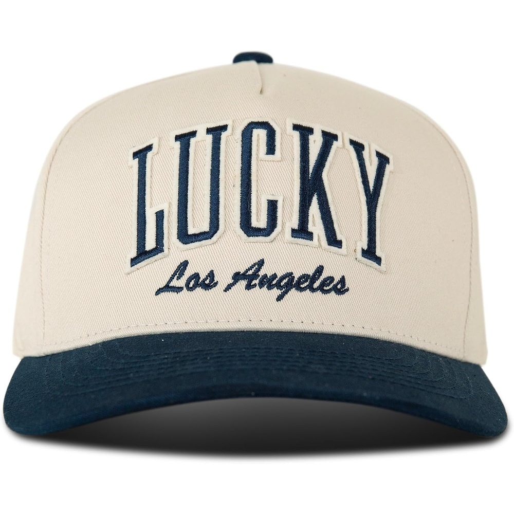 image:imageLucky Brand Classic Cotton Adjustable Dad Hat Baseball Cap Golf Fishing Low Profile 5 Panel DesignVarsity Navy