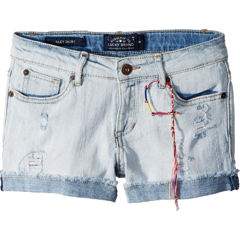 image:imageLucky Brand Girls Cuffed Jean Shorts Stretch Denim with 5 Pockets Mid to High Rise WaistRonnie Bella