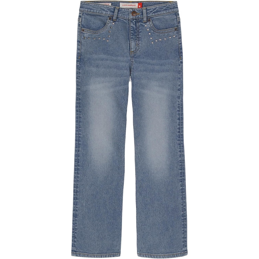 image:imageLucky Brand Girls High Rise Wide Flare Stretch Denim Jean Zipper Fly amp Button ClosureTori Wash