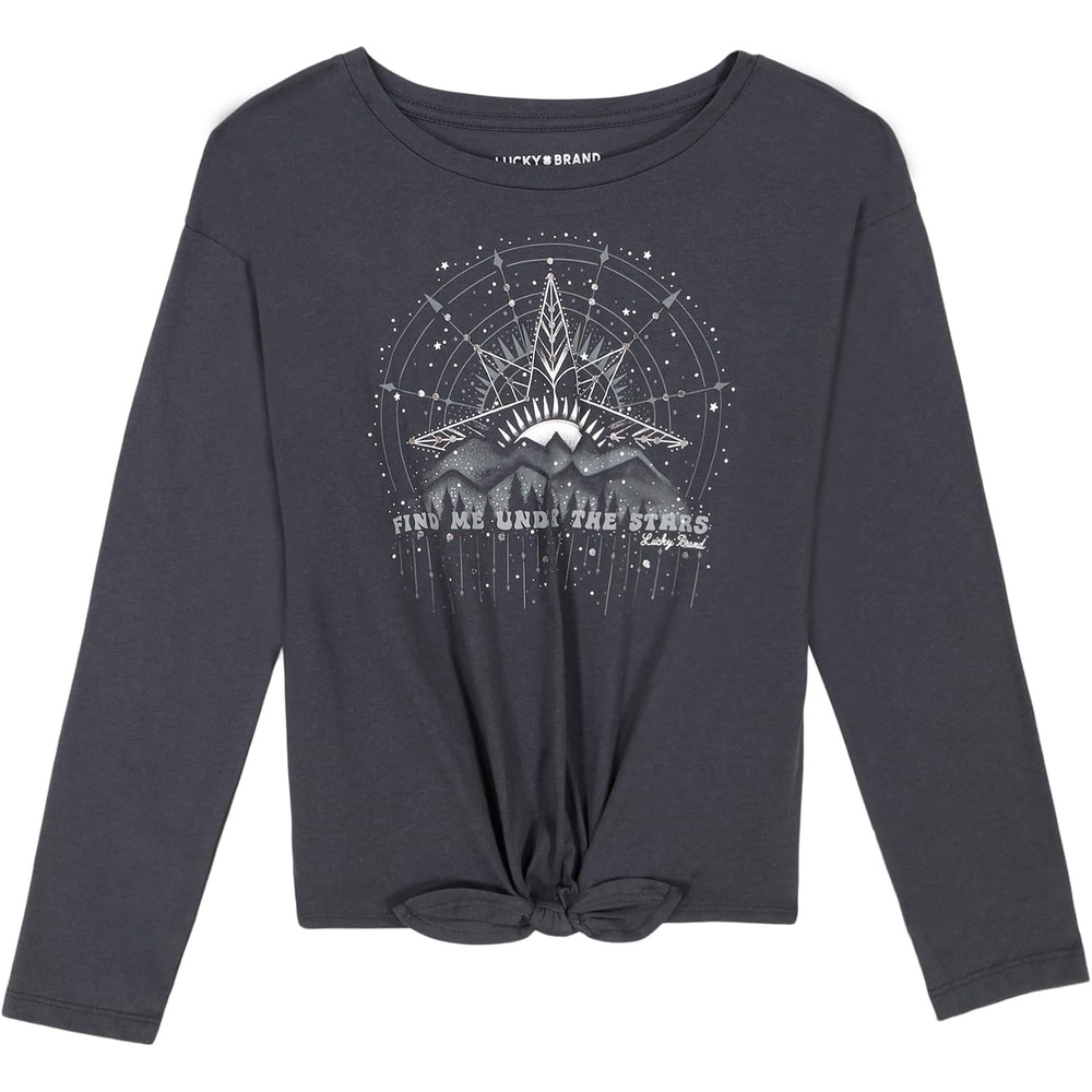 image:imageLucky Brand Girls Long Sleeve Graphic TShirt Tagless Cotton Tee with Fun DesignsParsian Night