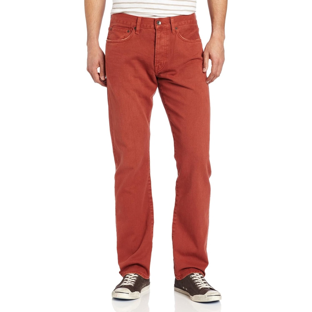 image:imageLucky Brand Mens 121 Heritage Slim JeanBarn Red