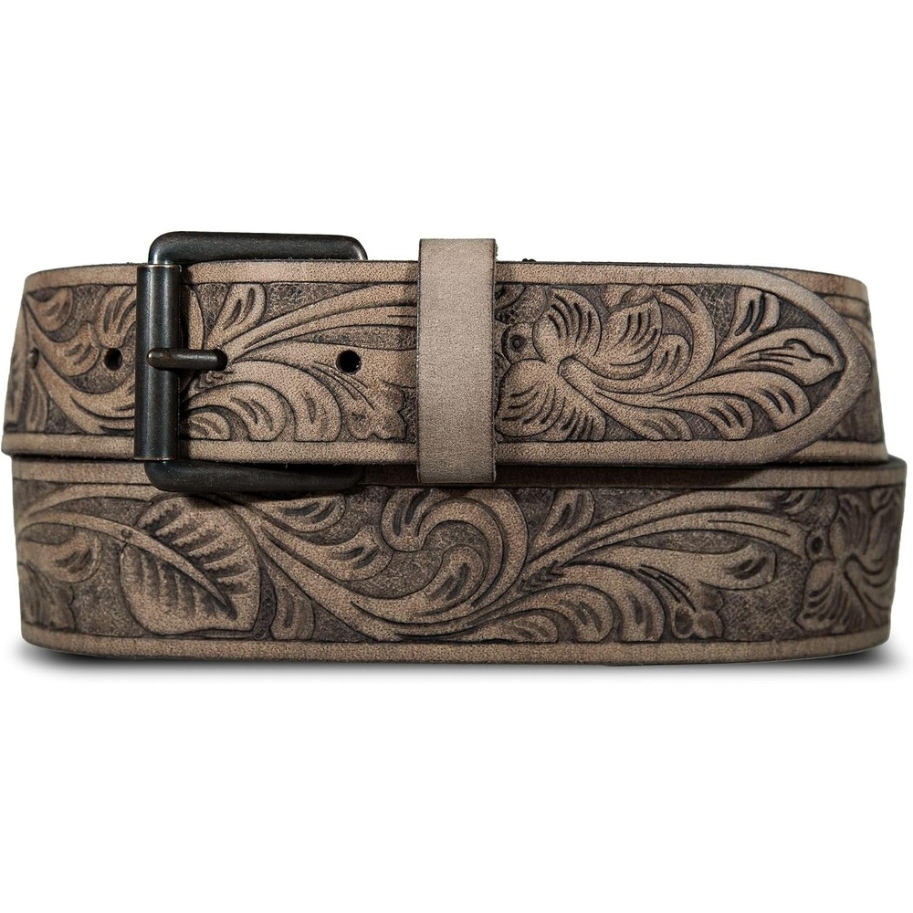 image:imageLucky Brand Mens Genuine Leather Belt Classic Casual Everyday Western American Heritage Metal BuckleWestern Embossed Brown