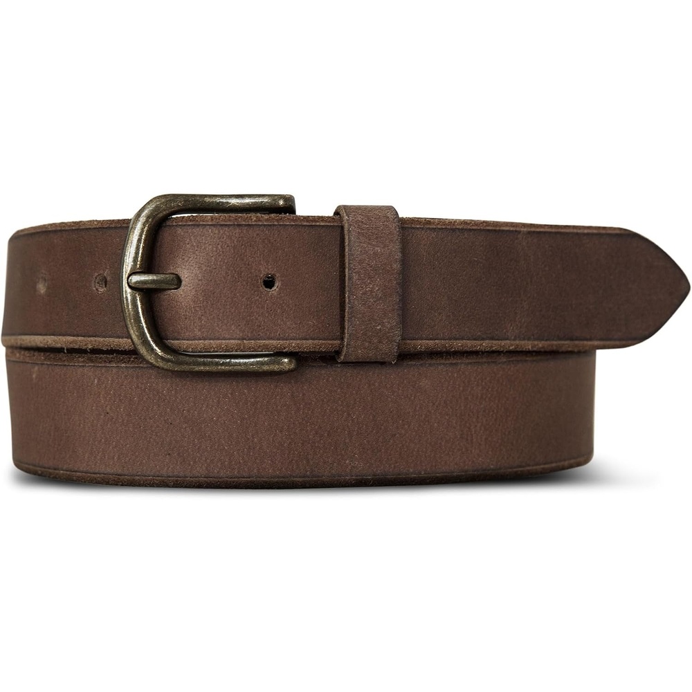 image:imageLucky Brand Mens Jeans Leather Belt Classic Casual Dress Everyday American Heritage Genuine Leather Metal BuckleBevelved Edge Brown