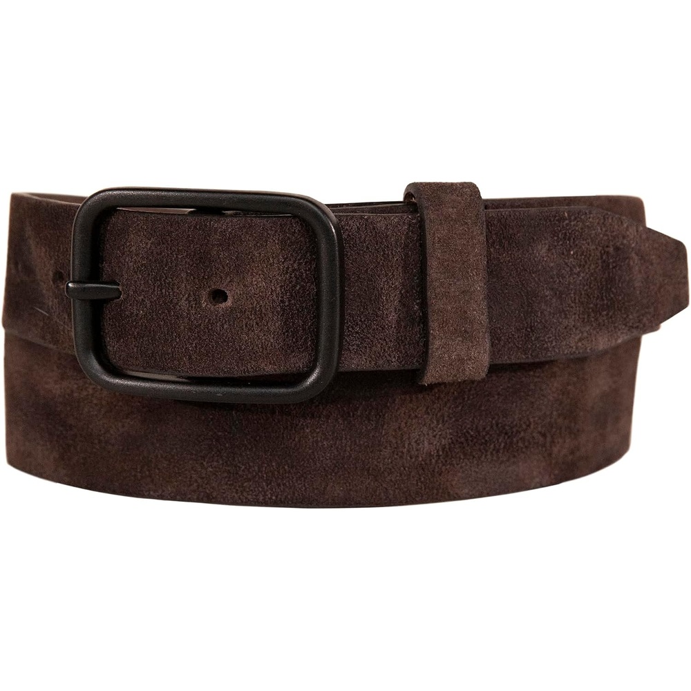 image:imageLucky Brand Mens Jeans Leather Belt Classic Casual Dress Everyday American Heritage Genuine Leather Metal BuckleDistressed Suede Brown