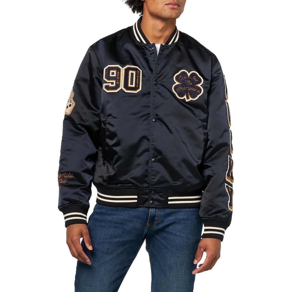 image:imageLucky Brand Mens Lucky Varsity JacketCaviar