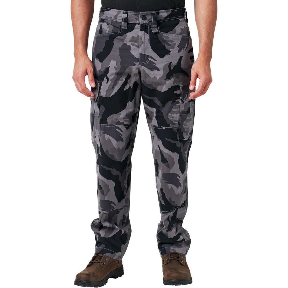 image:imageLucky Brand Mens Mens Broken Canvas Camo Cargo Work Pant with Inner Waist DrawstringBlack
